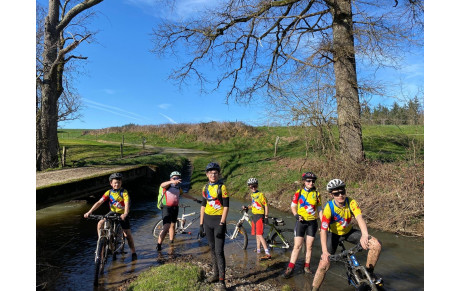 Sortie de l'école cyclo avec le soleil ☀️